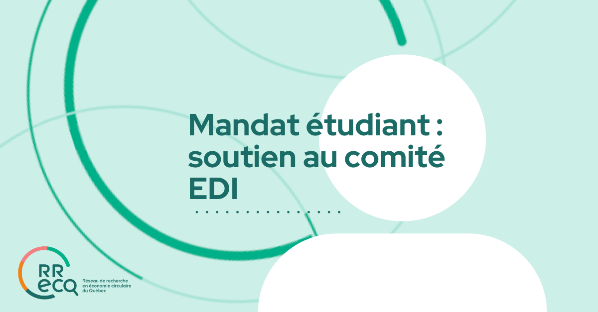 Offre de mandat étudiant : soutien au comité Équité, diversité et