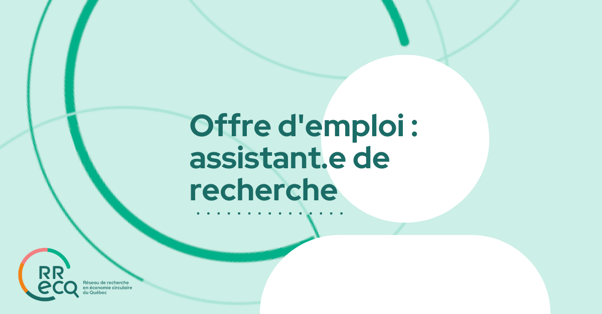 Offre D Emploi Assistant E De Recherche Rrecq